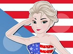 Jouer gratuitement à Elsa American Flag Cake