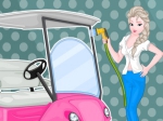 Jouer gratuitement à Elsa Golf Cart Wash